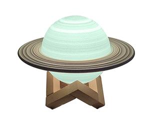 Saturn Lampe LED Saturn avec 16 Couleurs, télécommanet contrôle Tactile, Lune Saturne Rechargeable pour Noël, Nouvel an
