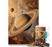 Saturne dans la dérive Cosmique Puzzle de 1000 pièces pour Adolescents Renforce la mémoire, Passe-Temps Calme, qualité supérieure, Cadeau Festif (50x75cm)