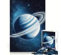 Saturne dans l'espace Puzzle de 1000 pièces pour Adultes Jeu de réflexion et de détente Design Original Collection d'œuvres d'art à Assembler (38x52cm)