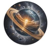 Saturne Espace Puzzle 1000 Pièces Papier pour Adultes Détente Puzzle en Famille Décoration Cadeau 1000pcs (67.5x67.5cm)