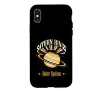 Saturne Rings Outer System Planet Astronomy Coque pour iPhone X/XS