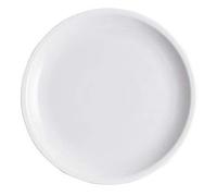 Saturnia 12 Assiettes Plates Table Roma En Porcelaine Blanche 23,5 Cm