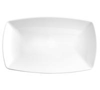 Saturnia 5611636 Tokio Plat rectangulaire, 36 x 21 cm, Porcelaine, Blanc
