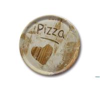 Saturnia Assiette à Pizza en Forme de cœur 31 cm