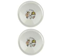 Saturnia Lot de 2 assiettes à pizza avec décor Ø 33 cm