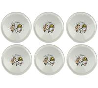 Saturnia Lot de 6 assiettes à pizza avec décor Ø 31 cm