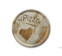 Saturnia Napoli Flour 04Z31018 Assiette à Pizza en Porcelaine Motif cœur 33 cm