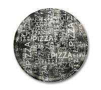 Saturnia Pizzaitalic Black & White Piatto Pizza 33 cm Set 6 Pz In Porcellana