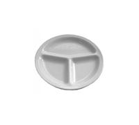 SATURNIA Plat De Service 3 Compartiments Napoli 30cm Blanc Porcelaine 5630530