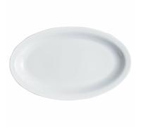Saturnia Roma Plat Ovale en Porcelaine Blanc