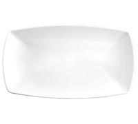 Saturnia S.R.L Plat rectangulaire Portée 30 x 18 Tableau Tokio, Porcelaine, Blanc, 19 x 30 x 3 cm