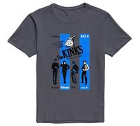 SATURNin&pd Men's Pre Cotton The Kinks T Shirt Grey M