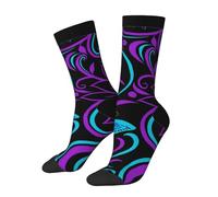 SATUSA Chaussettes fantaisie 3D avec motif papillon sur une belle fleur - Unisexe - Personnalité de luxe - Chaussettes courtes - 40-42 cm, 3 noir, Taille unique