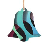 SATUSA Colorful World Lot de 6 décorations en bois personnalisées pour sapin de Noël 1er Noël