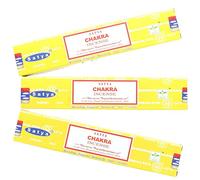 Satya Ayurvedic Lot de 3 paquets de bâtons d'encens Chakra