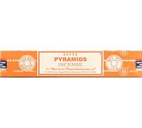 Satya Bâtons d'encens authentiques 15 g 1 paquet de différents parfums (Pyramides)