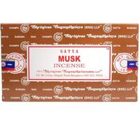 Satya – Bâtons d'encens Musc – Lot de 12