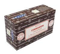 Satya Boîte de 180 g de bâtons d'encens Cannelle de qualité Export - 12 Paquets de 15 g