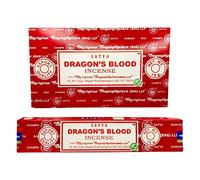 Satya Champa Lot de 12 bâtons d'encens Sang de Dragon Gris
