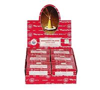 Satya Cônes d'encens Dhoop Dragon's Blood Nag Champa 12 x 12 pièces