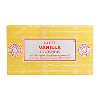 Satya Lot de 12 bâtons d'encens à la vanille - 15 g au total - 180 g