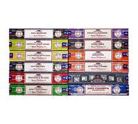 Satya Lot de 12 paquets de bâtons d'encens naturels biologiques roulés à la main - Idéal pour l'aromathérapie, le culte, le yoga et la méditation # pk1