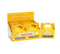Satya Lot de 24 cônes à refoulement en bois de santal faits à la main en Inde, huiles pures, parfaits pour l'aromathérapie à domicile et la méditation