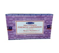 Satya Lot de 240 bâtons d'encens lavande française - Parfum floral apaisant pour soulager l'anxiété (12 x 20)