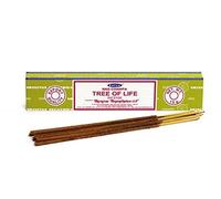Satya Lot de 3 bâtons d'encens arbre de vie Agarbatti Parfum indien naturel Roulés à la main