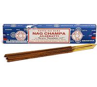 Satya Bâtonnets d'encens Nag Champa 15 g Lot de 3 boîtes