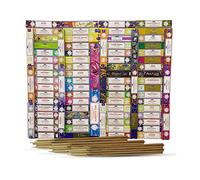 Satya Nag Champa Bâtonnets d'encens Assortis - Lot de 12 paquets de bâtonnets d'encens x 15 grammes | Pour la méditation, le yoga, la guérison, l'aromathérapie, la relaxation, la spiritualité |