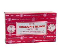 Satya Nag Champa Dragon Blood Bâtons d'encens de qualité d'exportation Boîte de 180 g | 12 paquets de 15 g
