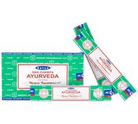 Satya Nag Champa Lot de 12 bâtonnets d’encens 15 g, AYURVEDA