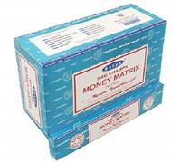 Satya Bâtonnets d'encens Nag Champa – Lot de 12 (15 g) MONEY MATRIX