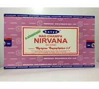 Satya Nag Champa Lot de 12 bâtonnets d’encens 15 g, NIRVANA