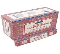 Satya Nag Champa Lot de 12 bâtonnets d’encens 15 g, SACRED RITUAL
