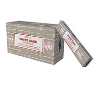 Satya Bâtons d'encens Nag Champa – Sauge blanche – Lot de 12 x 15 g