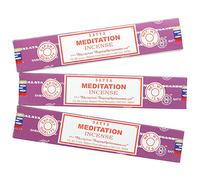 Satya Bâtonnets d'encens Nag Champa Meditation – Lot de 3