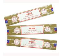 Satya Bâtonnets d'encens Nag Champa Oodh – Lot de 3 boîtes