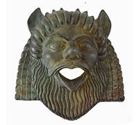 Satyre Petite Masque avec effet de couleur Bronze - Dionysos Companion - Théâtre grec ancien