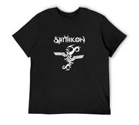 Satyricon K.I.N.G Unique Men's Round Neck T Shirts Black XL