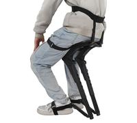 SAUADY Chaise portable Siège invisible Exosquelette Chaise portable Chaise de pêche d'extérieur Camping Pêche Siège ergonomique portable pour jambes Léger Compact Pliable jusqu'à 150 kg 45 x 35 x 40