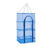 SAUADY Filet de séchage pliable à 4 étages - Charge maximale : 8 kg - Pour fruits et herbes - 35 x 35 x 65 cm - Bleu