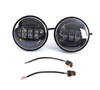 SAUANMNKTP Éclairage Auxiliaire Moto Pour Touring Electra Glide Road King Pour Softail Train De Nuit 7 "projecteur LED Phare 4.5" Feu Croisement Antibrouillard Étanche(Only 4.5 inch lamp-A)