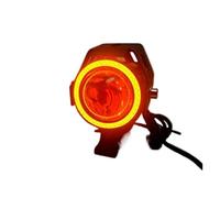 SAUANMNKTP Ensemble De Phare De Moto Phare De Moto LED U7 Angel Eyes De Conduite Accessoires(1 Pcs-Yellow)