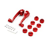 SAUANMNKTP Lève-Vitre Électrique 1 Paire De Manivelle Bleue Pour Vitres Voiture Mini-fourgonnette Lève-vitre Manuel En Verre Modifié Avant Gauche Avec Moteur(Red)