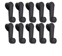 SAUANMNKTP Lève-Vitre Électrique Manivelle De Fenêtre Manuelle 1/2/4/10 Pièces Remplacement Universel Levage Verre Porte Matériau ABS Voiture Noires Avant Gauche Avec Moteur(10PCS)