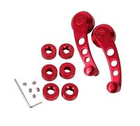 SAUANMNKTP Lève-Vitre Électrique Poignée Intérieure Fenêtre Voiture Porte Manuelle Et Manivelle Levage Pièces Rechange Pour Camion Argent 2025 Noir Rouge Avant Gauche Avec Moteur(Red)