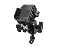 SAUANMNKTP Support Telephone Velo Moto Support Téléphone Antichoc pour Moto Chargeur Type-C Réglable Antivol Fixation Navigation À Dégagement Rapide(Uncharged - Black)