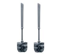 SAUBA LOOWY Lot de 2 brosses WC sans poils Single Classicline Gris